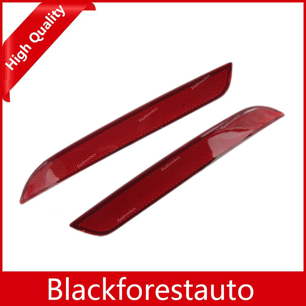 ya 27 6.18.2 2pcs M Sport Bumper Red Right+Left Rear Reflector for BMW F10 5 SERIES