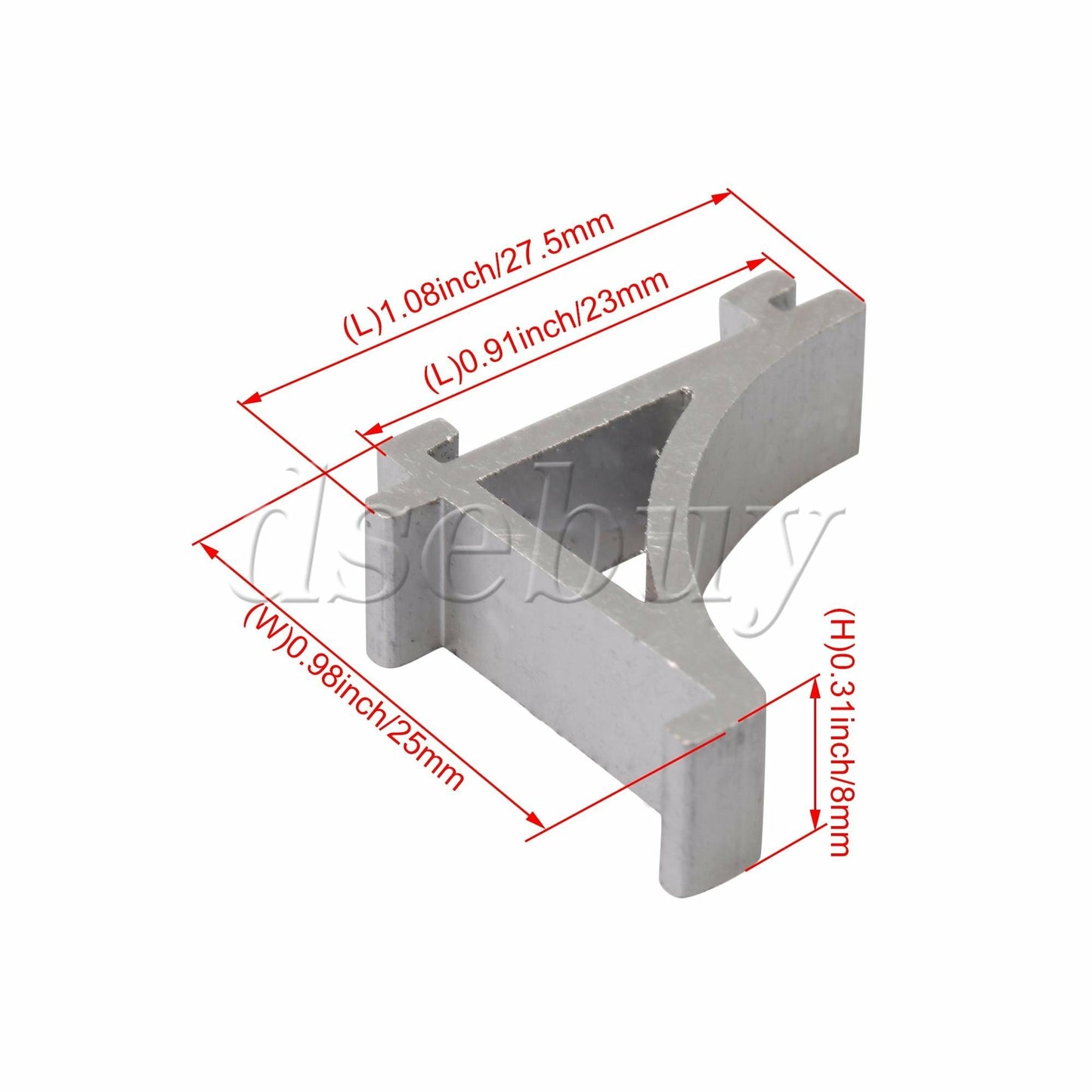 ya 26 10Pcs Aluminum Alloy M Size eezer Shelf Support Brackets Replacement 2.3CM