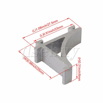 ya 26 10Pcs Aluminum Alloy M Size eezer Shelf Support Brackets Replacement 2.3CM