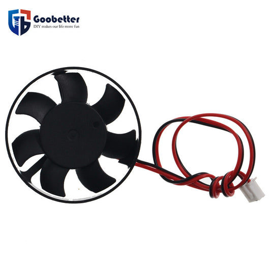 5010 Round Cooling Fan 5V 9V 12V Diameter 50mm  Thick 11.5mm Low Noise Bearing