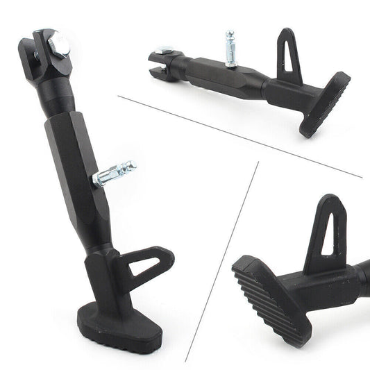 ya 4 6.17 Universal Black Adjustable Kickstand Foot Side Stand Kick Stand FOR Motorcycle