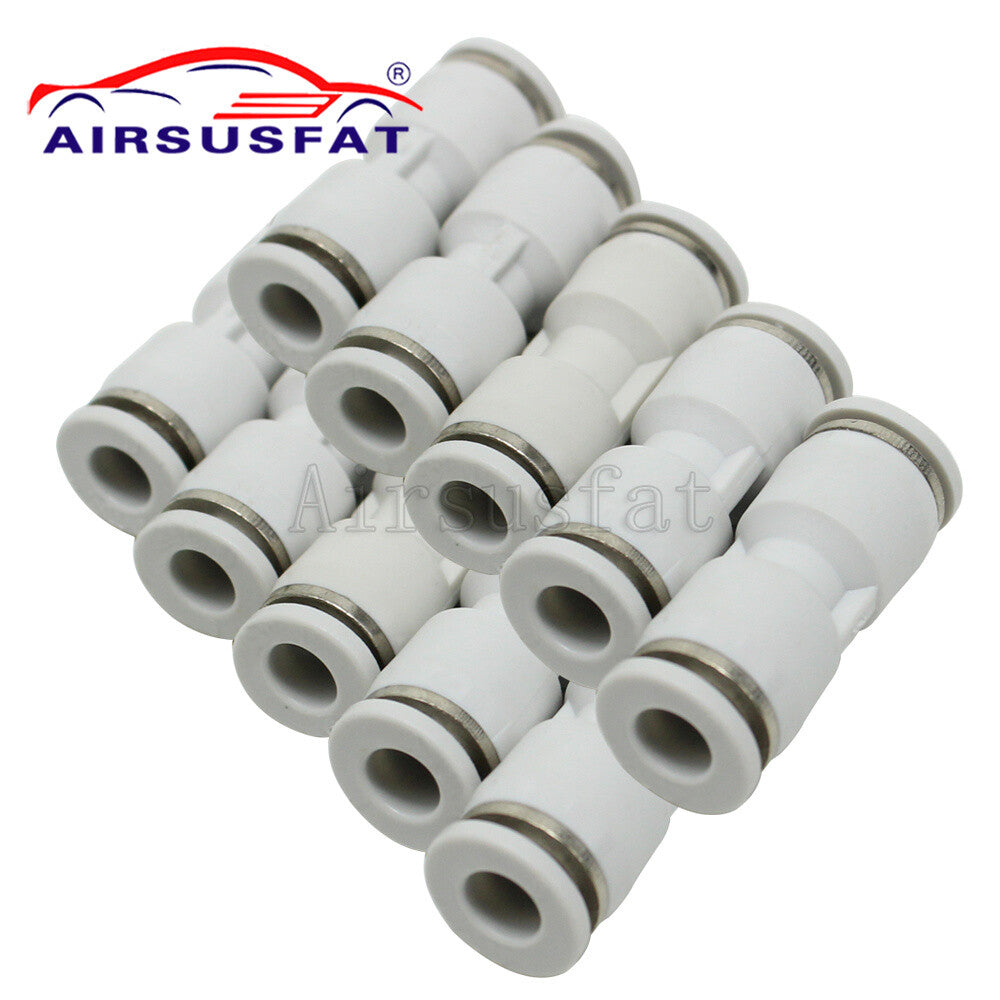 ya 1 8.12 baidi 10pcs for Mercedes Suspension Air Pipe Hose Repair Straight Connector 6mm to 6mm 