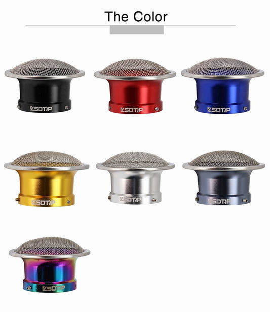 ya 8 5.26 CNC 55mm 2 Air Filter Cup Velocity Stack For 32/34mm Carb Carburetor 7 Colors