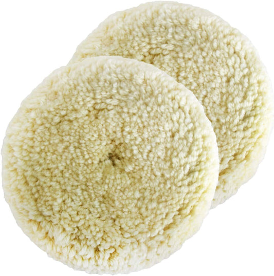 ya 12 5.22.2 Polishing Pads Polishing Pad Kit Natural Wool Hook and Loop for Compound Cutting