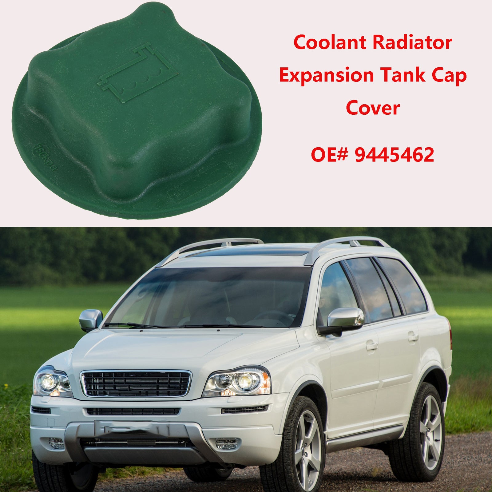 ya 7 6.10 1X Coolant Radiator Expansion Tank Cap Cover for Volvo V70 V90 XC70 XC90 9445462