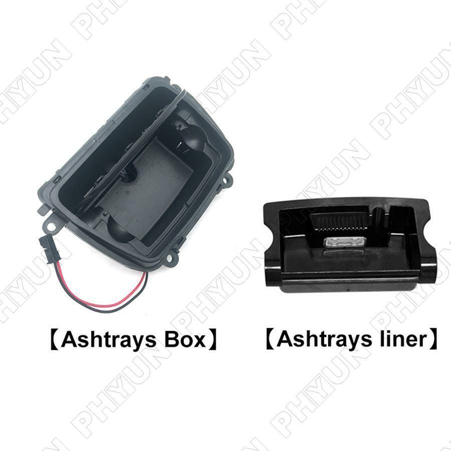 ya 5 8.7 Front center console ashtray protective cover shell+coil black ABS suitable for BMW 5 series F10 F11