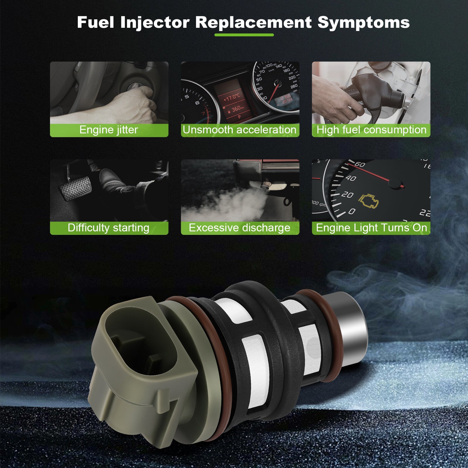ya 1 8.12 baidi 4 Fuel Injectors For 1992-1997 for Cavalier 1994-1996 for Buick Century 2.2L