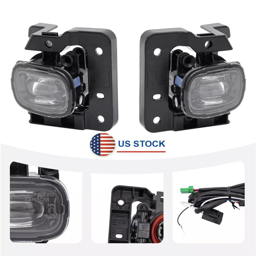 ya 13 5.27.2 Car Fog Lights Front Lamps w/ Wiring Kit Fit For 2023 2024 for Nissan Pathfinder