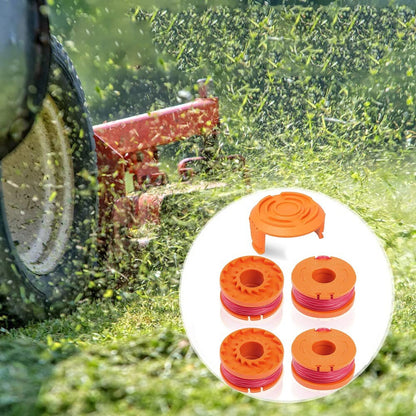 ya 17 Replacement Spool And Line + Replacement Cap Kits For Grass Trimmer, Useful