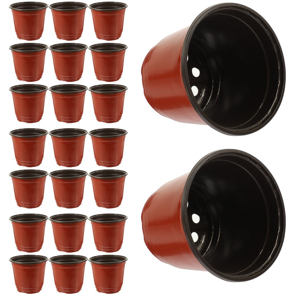 ya 14 50 PCS Flowerpots for Indoor Plants Plastic with Drai ge Holes Succulents