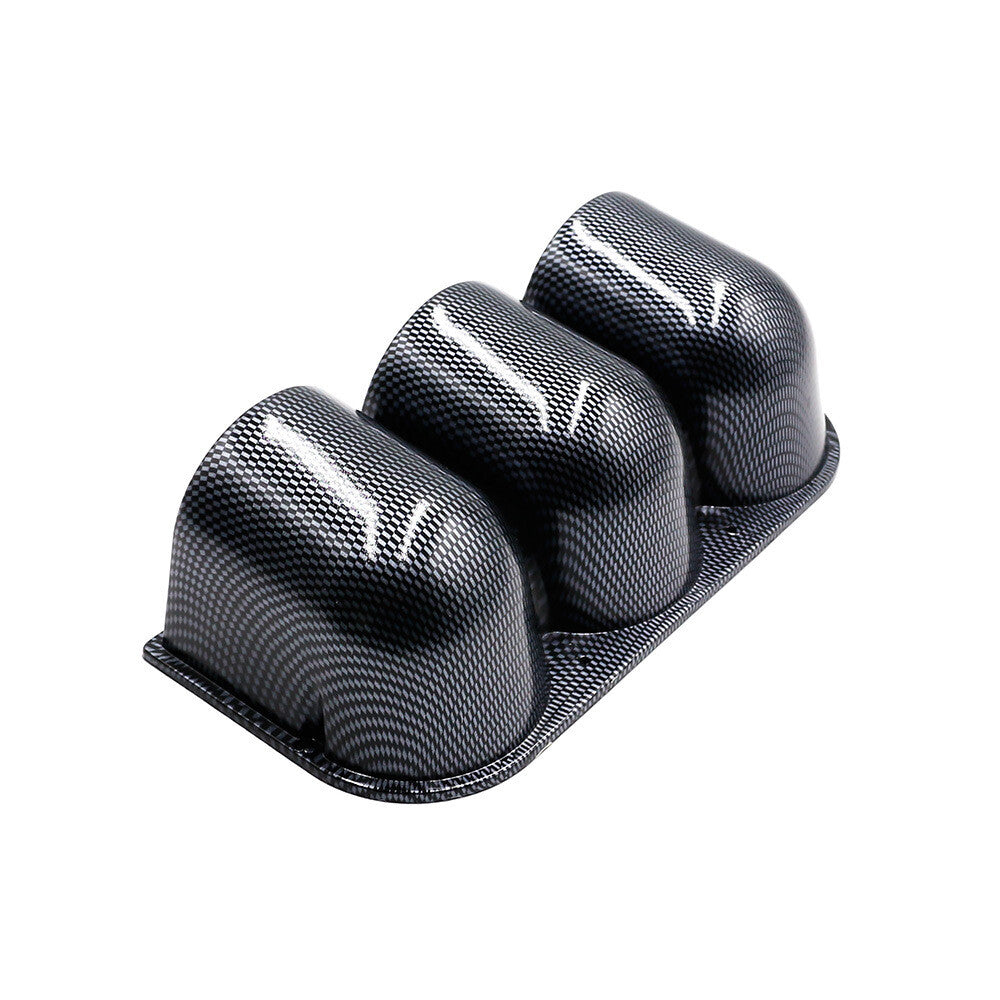 ya 5 8.7 Carbon 2 52mm 3 Triple Holes Dash Car Gauge Meter Pod Mount Holder