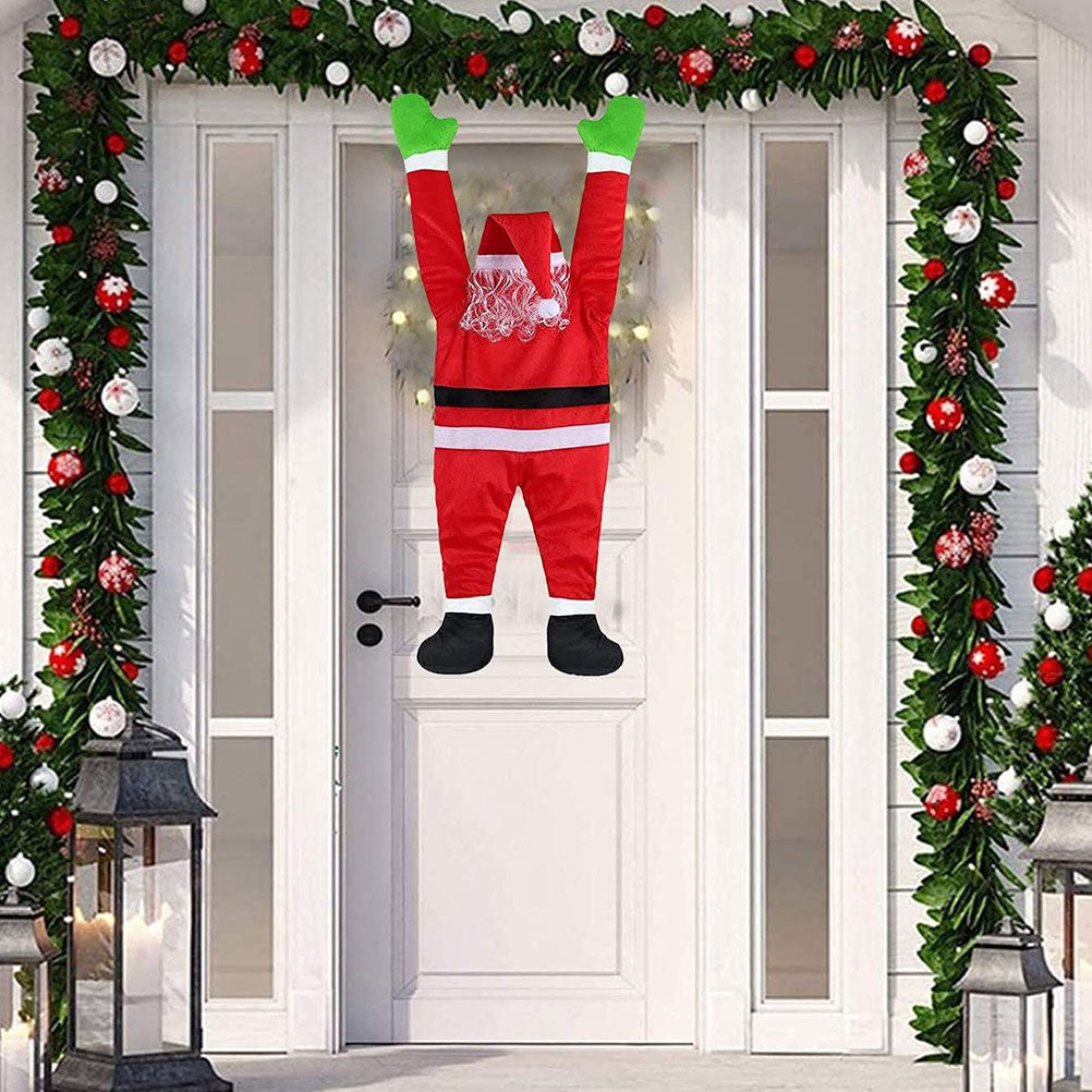 ya 25 Hanging Santa Claus Figurine Indoor Decorations Climbing 