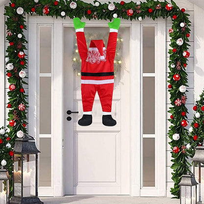 ya 25 Hanging Santa Claus Figurine Indoor Decorations Climbing 
