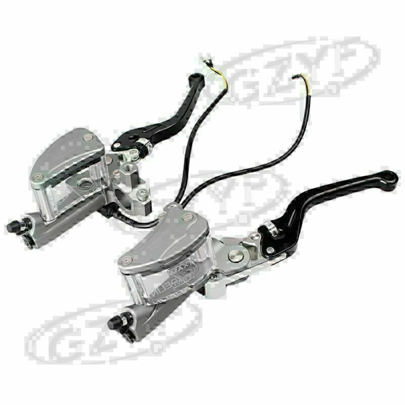 ya 2 7.15 7/8 Universal Brake Clutch Master Cylinder Levers Fluid Reservoir Levers Pair
