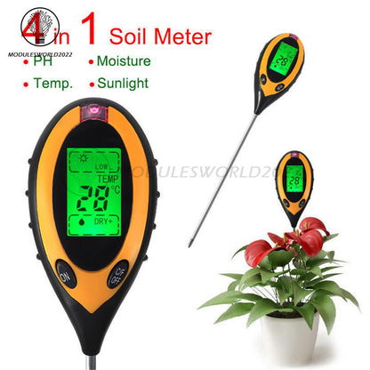 ya 26 4 in 1 PH Tester Soil Water Moisture Temperature Light Test Meter for Plant