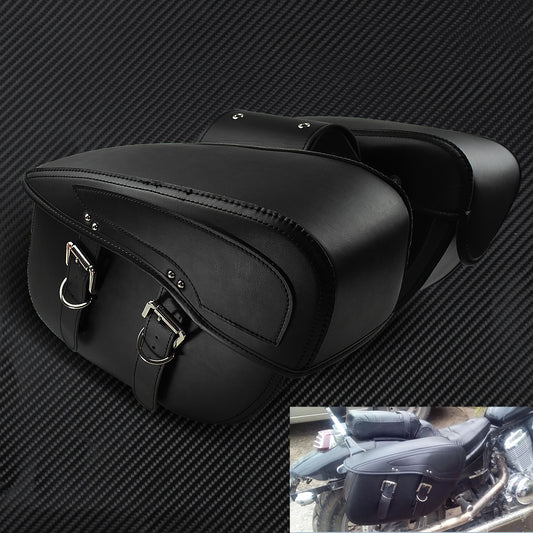 ya 11 6.5 Motorcycle Saddle Bags PU Leather Luggage Tool Bags Fit for Harley Chopper XL883