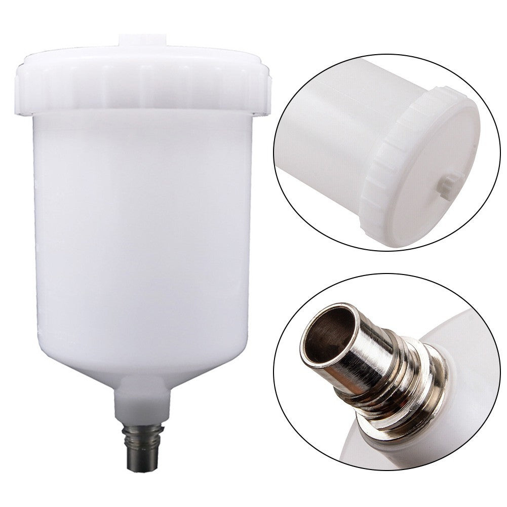 ya 5 8.7 Plastic HVLP Paint Cup Pot Fit For SATA Spray Connector Jet Paint Sprayer For A4