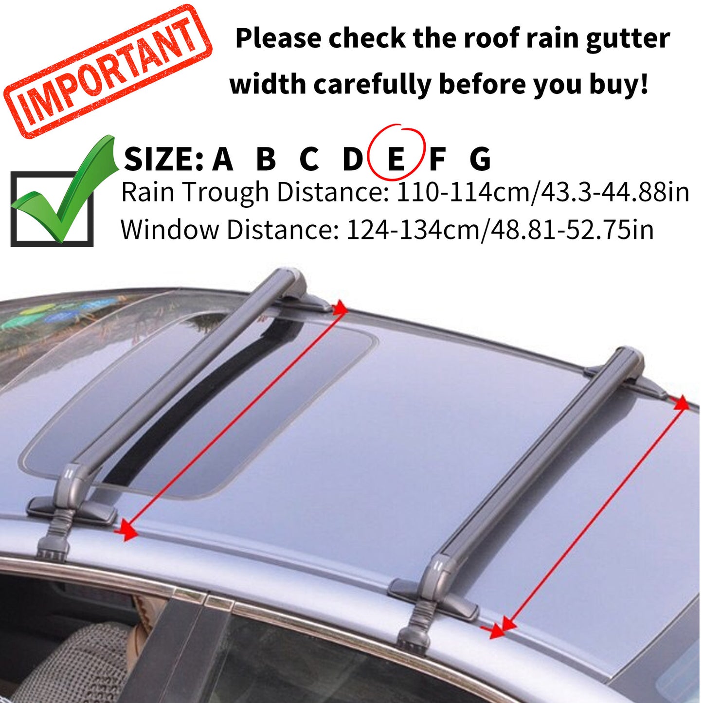 ya 5 8.7 Universal one pair of car SUV car roof crossbar luggage rack aluminum