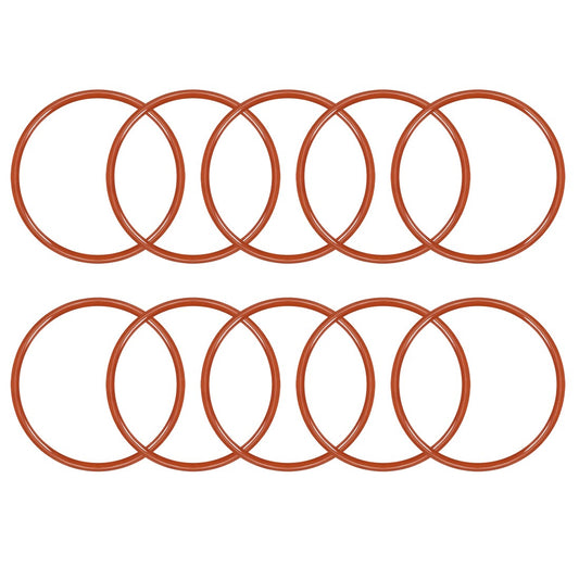ya 1 7.2 Silicone O-Ring 44mmx39.2mmx2.4mm VMQ Seal Rings Sealing Gasket Red 10PCS