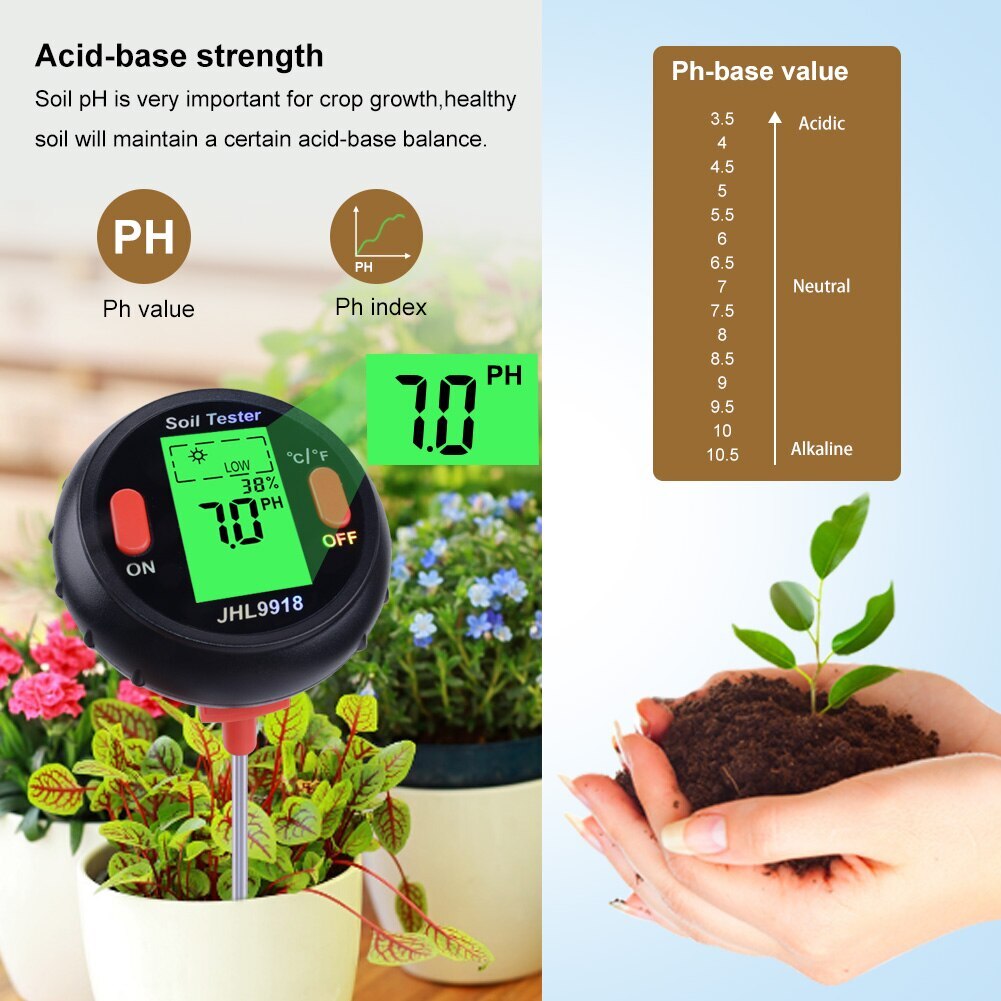 ya 26 Soil PH Water Moisture Meter Flowers Moist Tester Plants Hydroponics A lyzer