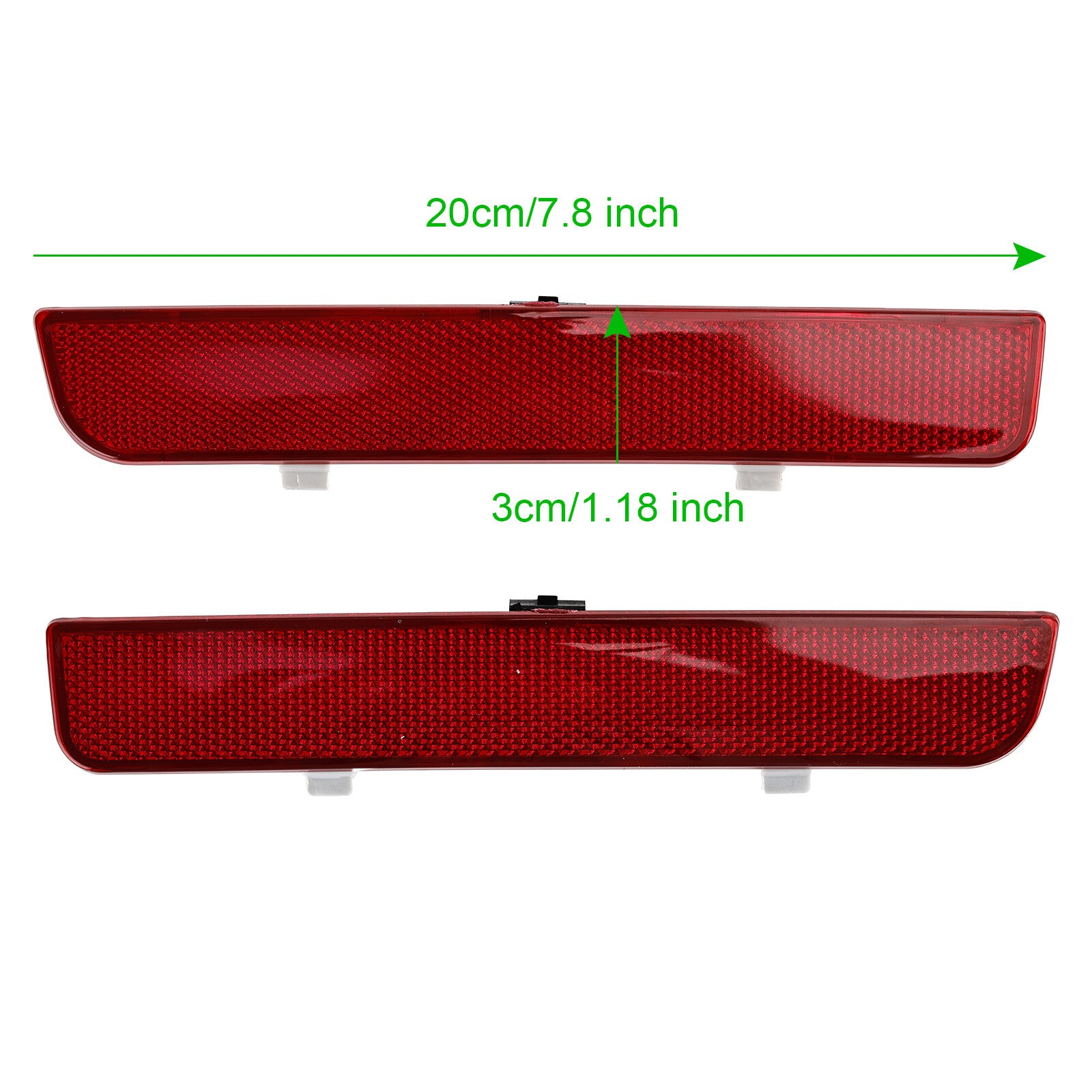 ya 1 8.5.2 2x Red Rear Bumper Reflector Stop Brake Light for Range Rover L322 Freelander 2