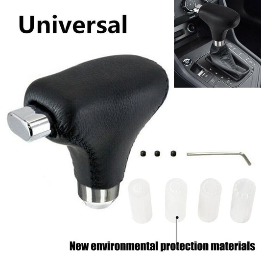 ya 11 6.5 PU leather automatic car gear shift knife transmission handle rod +4 PC adapter