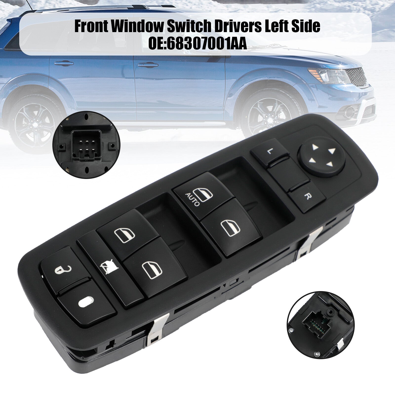 ya 1 8.5.1 Front Window Switch Drivers Left Side 68307001AA for Dodge Journey 2017-2019