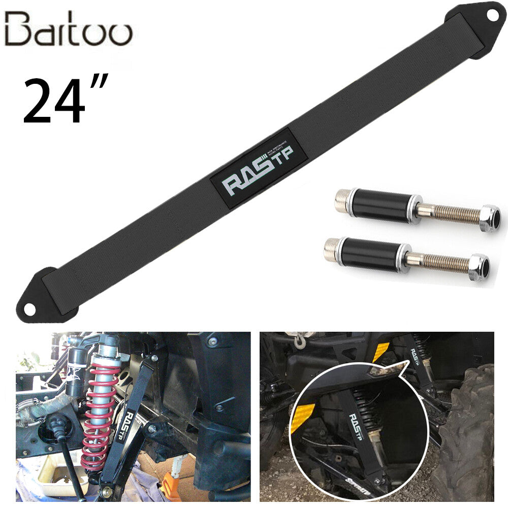 ya 3 6.25 24 Black Hot Racing Limit Straps Shock Suspension Travel 4 Layers Webbing