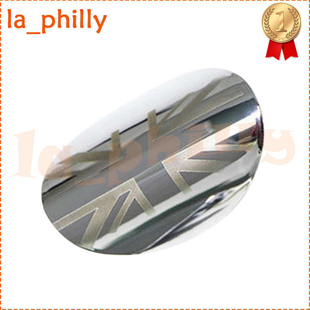 ya 13 5.27 Union Jack Chrome Door Handle Lock Hole Cover Cap for Mini Cooper F55 F56 13-19