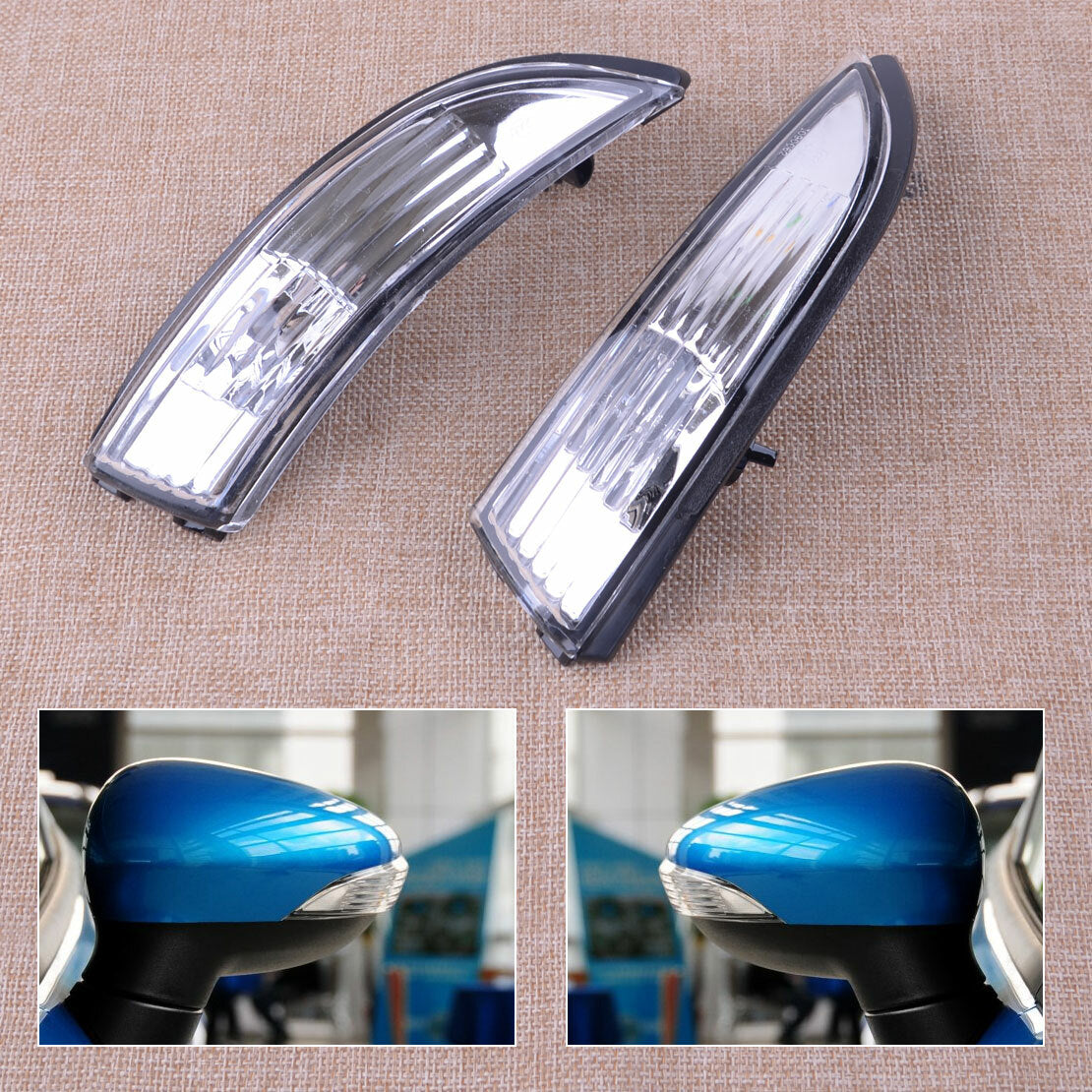 ya 1 8.5.1 1 pair of rearview mirror turn signal light housing protective cover suitable for Fiesta 08-18