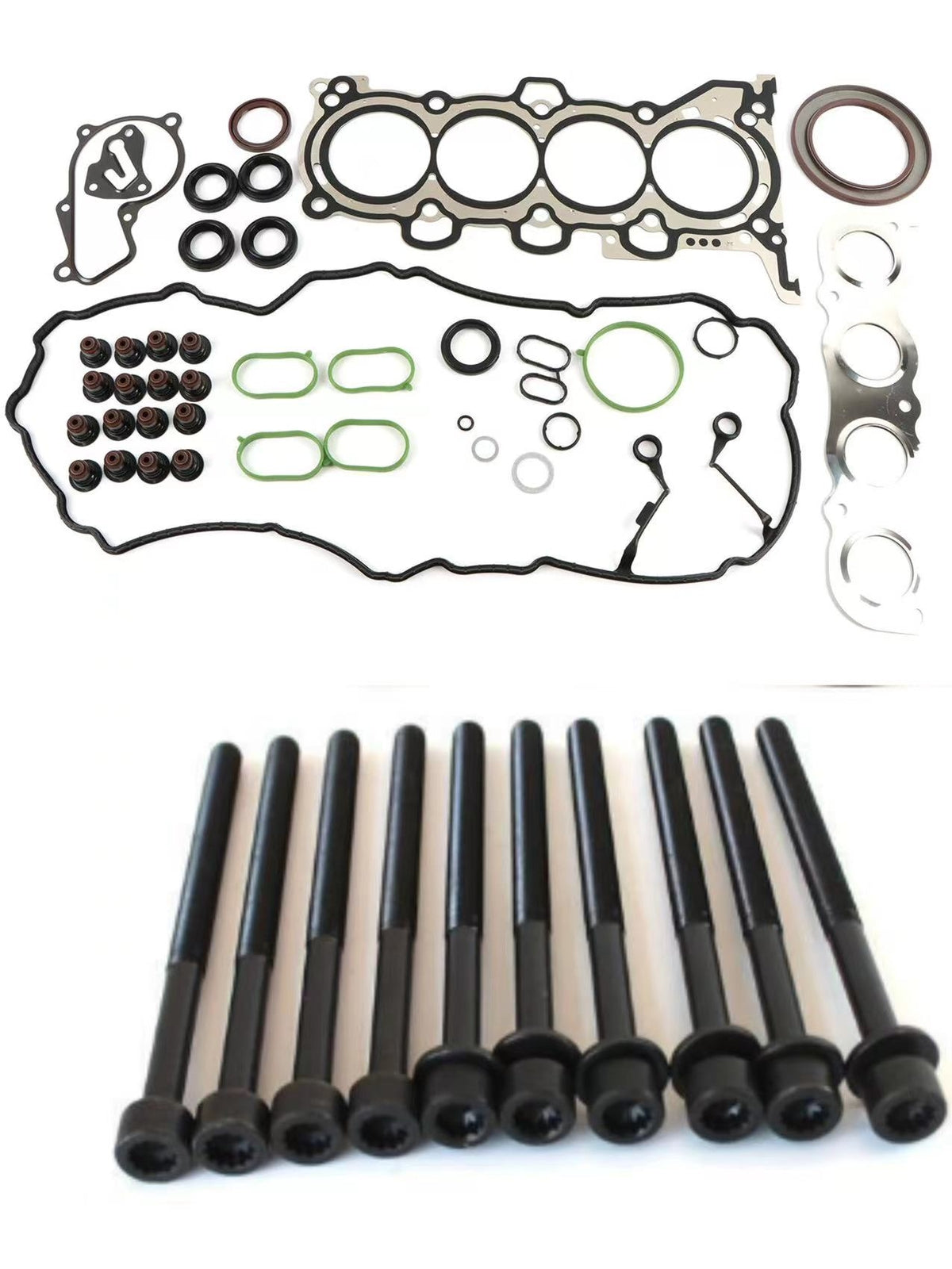 ya 9 6.5.3 G4NC 2.0L Engine Gasket Seal Kit with Head Bolts for Hyundai for Tucson for Kia Soul Forte