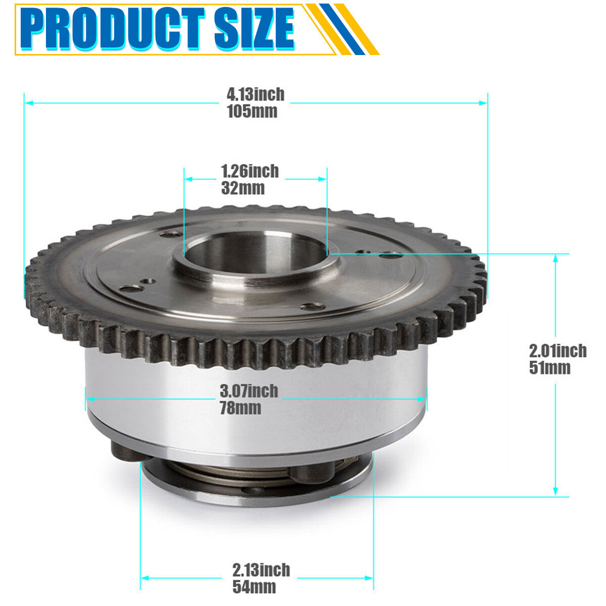 ya 5 6.16.2 CVVT Gear 24370-2E020 for Hyundai 14-2020 for Elantra 2017-20 for Kia 2.0L 1.8L