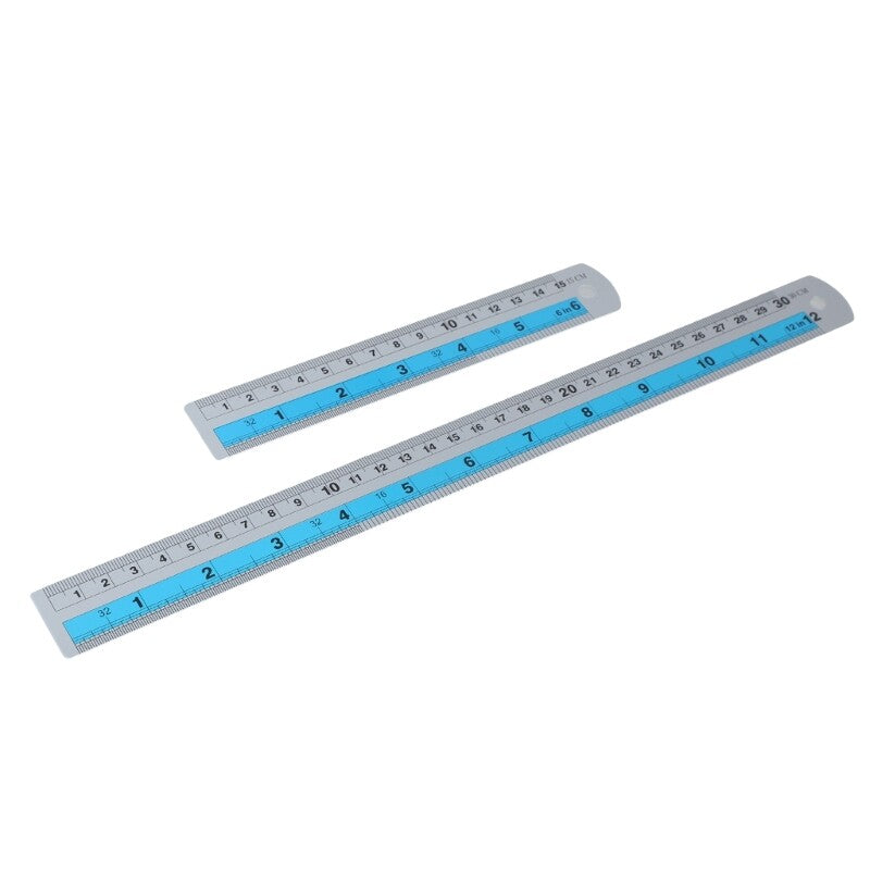 ya 14 6in & 12in Straight Edges Ruler Stainless Steel Ruler for DIY Projects Crafting