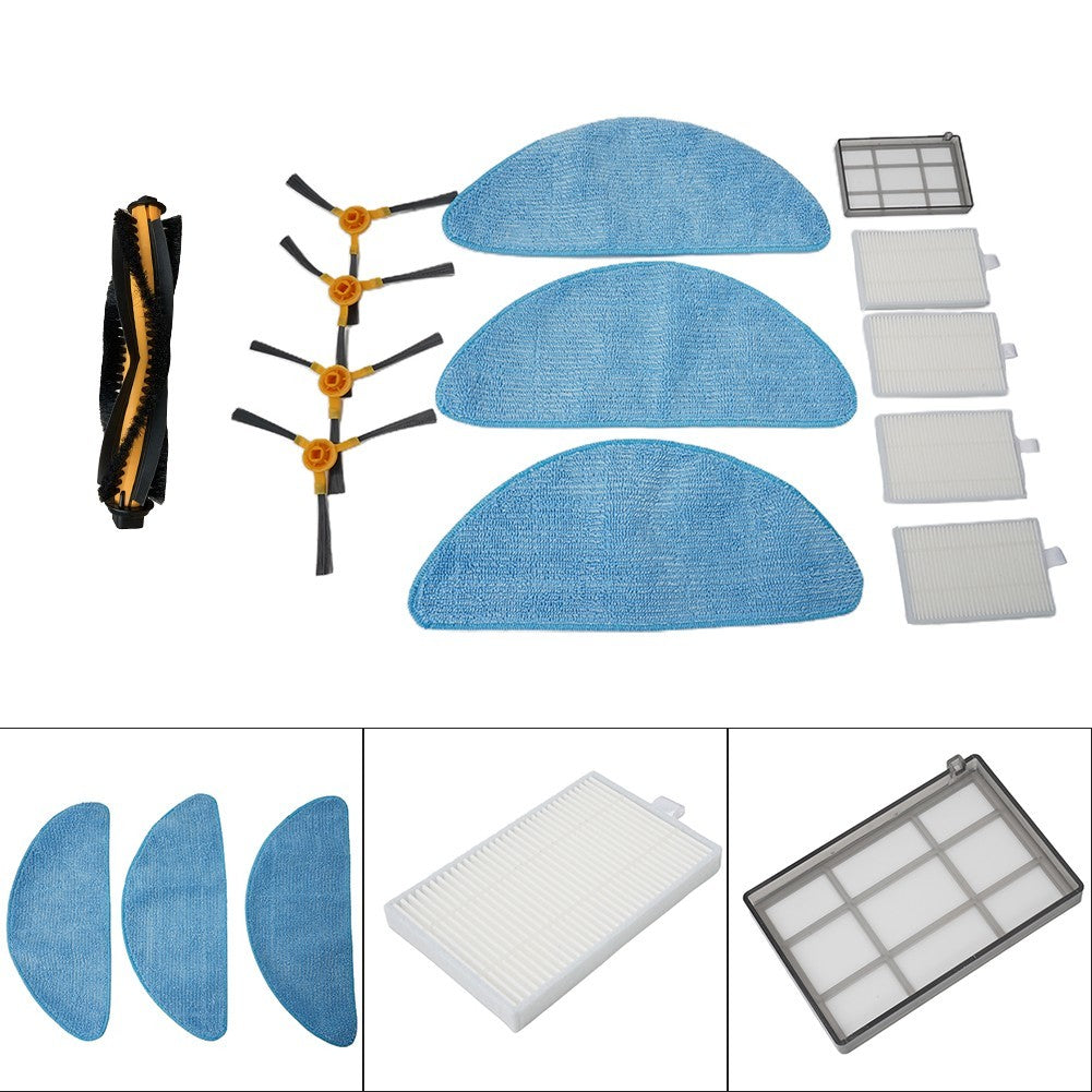 ya 25 Filters Side Brushes Rubber Treads Accessory Kit 13pcs/Set Cleaning