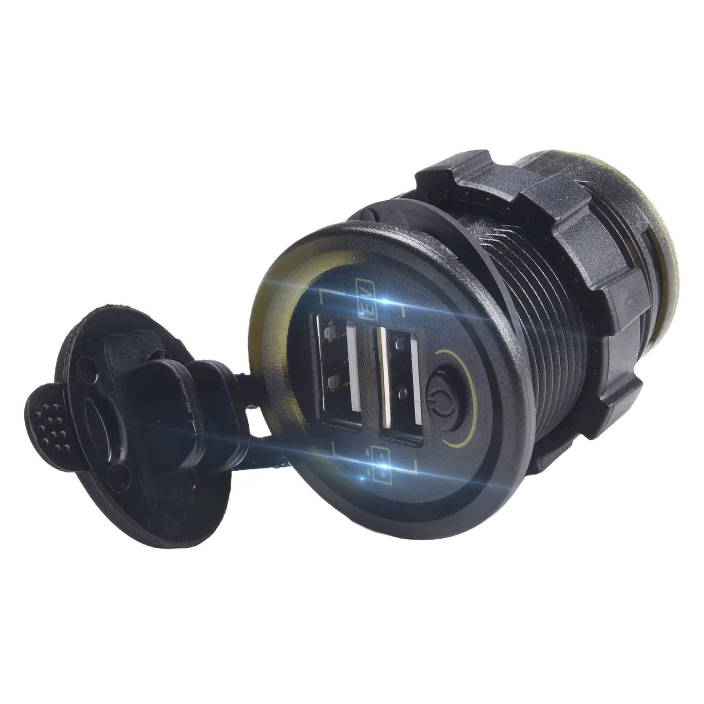 ya 5 8.7 36V-108V Dual USB Quick Charge Socket Outlet Waterproof Electric With Switch