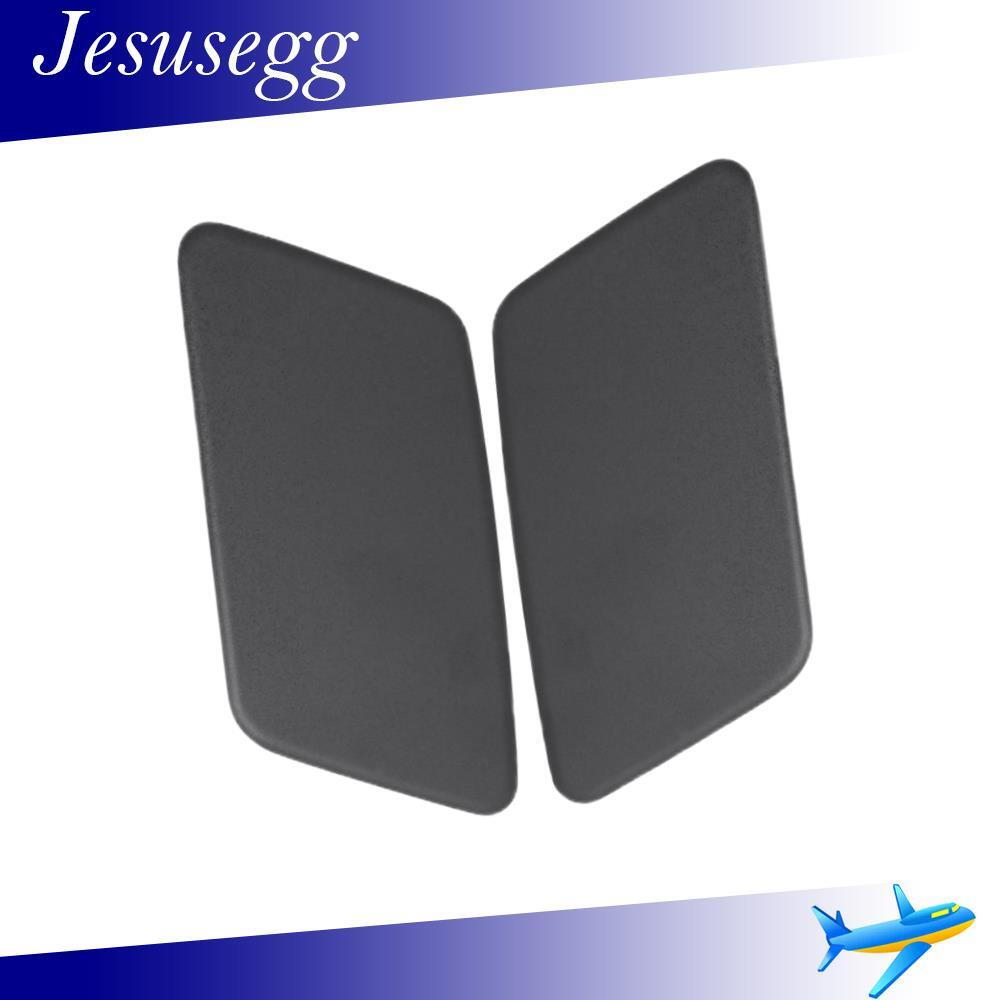 ya 27 6.18 1Pair Headlamp Washer Cover Cap Left + Right for Jaguar for XF 2016-2020 Unpainted