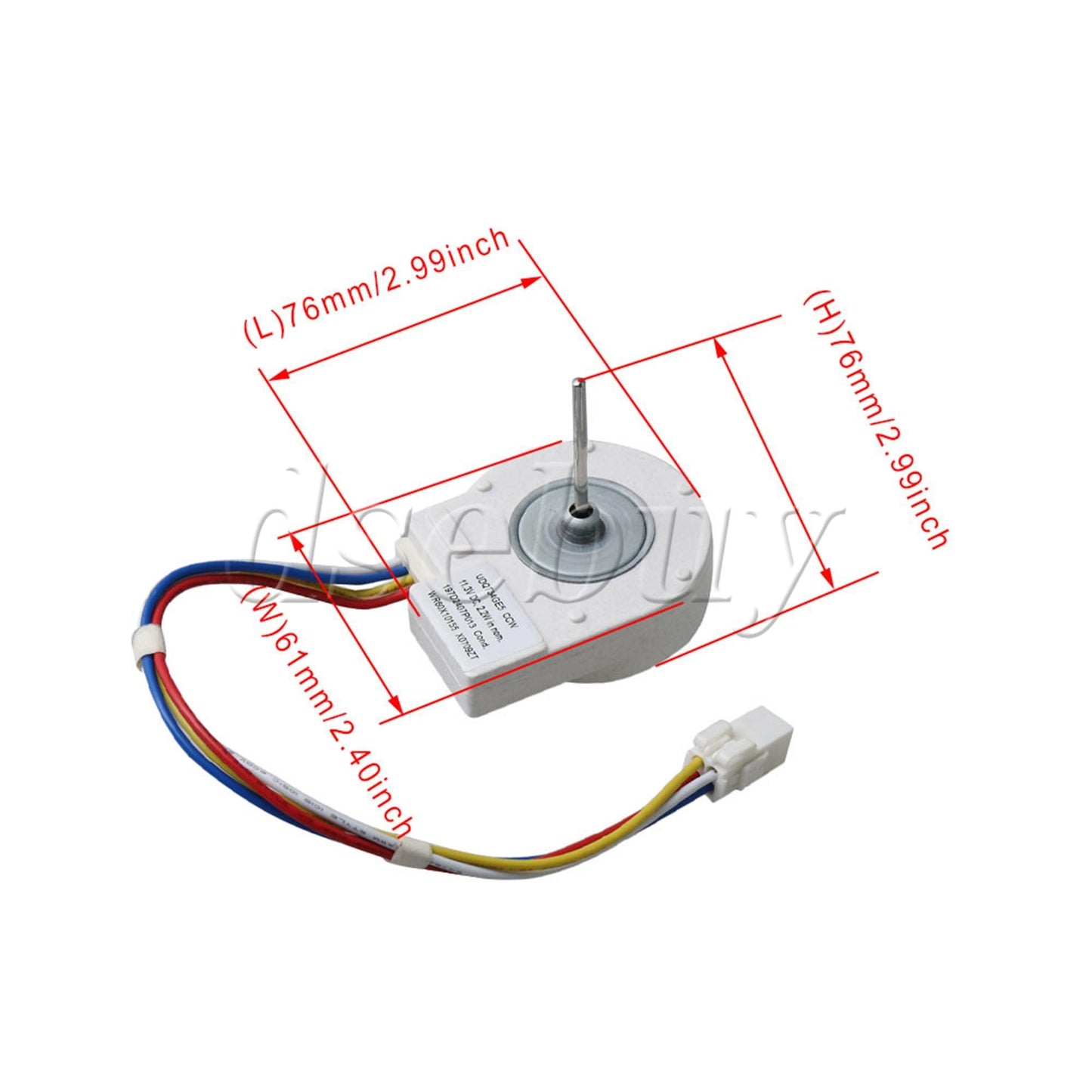ya 26 WR60X10209 WR60X10042 WR60X10053 LP15442 Metal & Plastic Evaporator Fan Motor