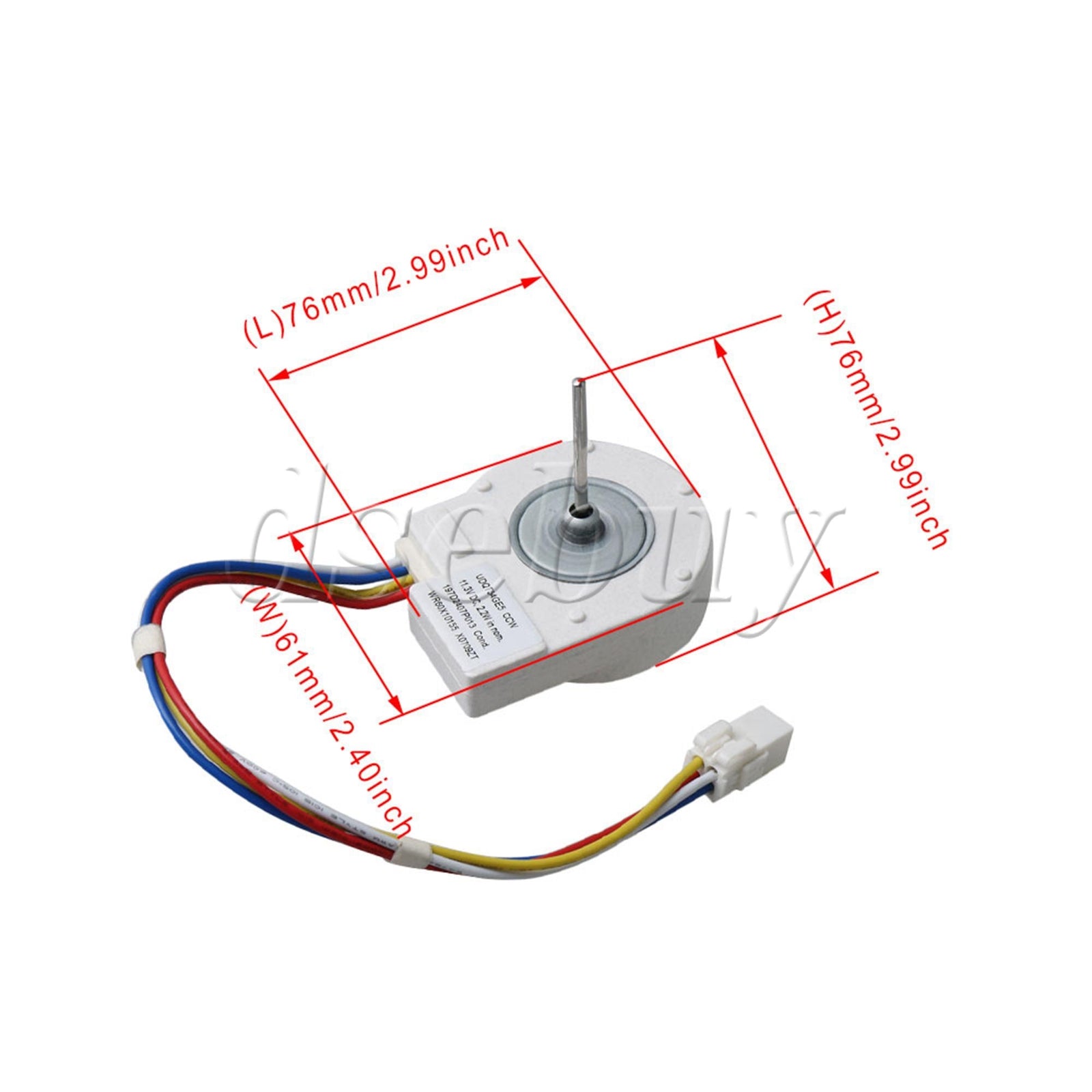 ya 26 WR60X10209 WR60X10042 WR60X10053 LP15442 Metal & Plastic Evaporator Fan Motor