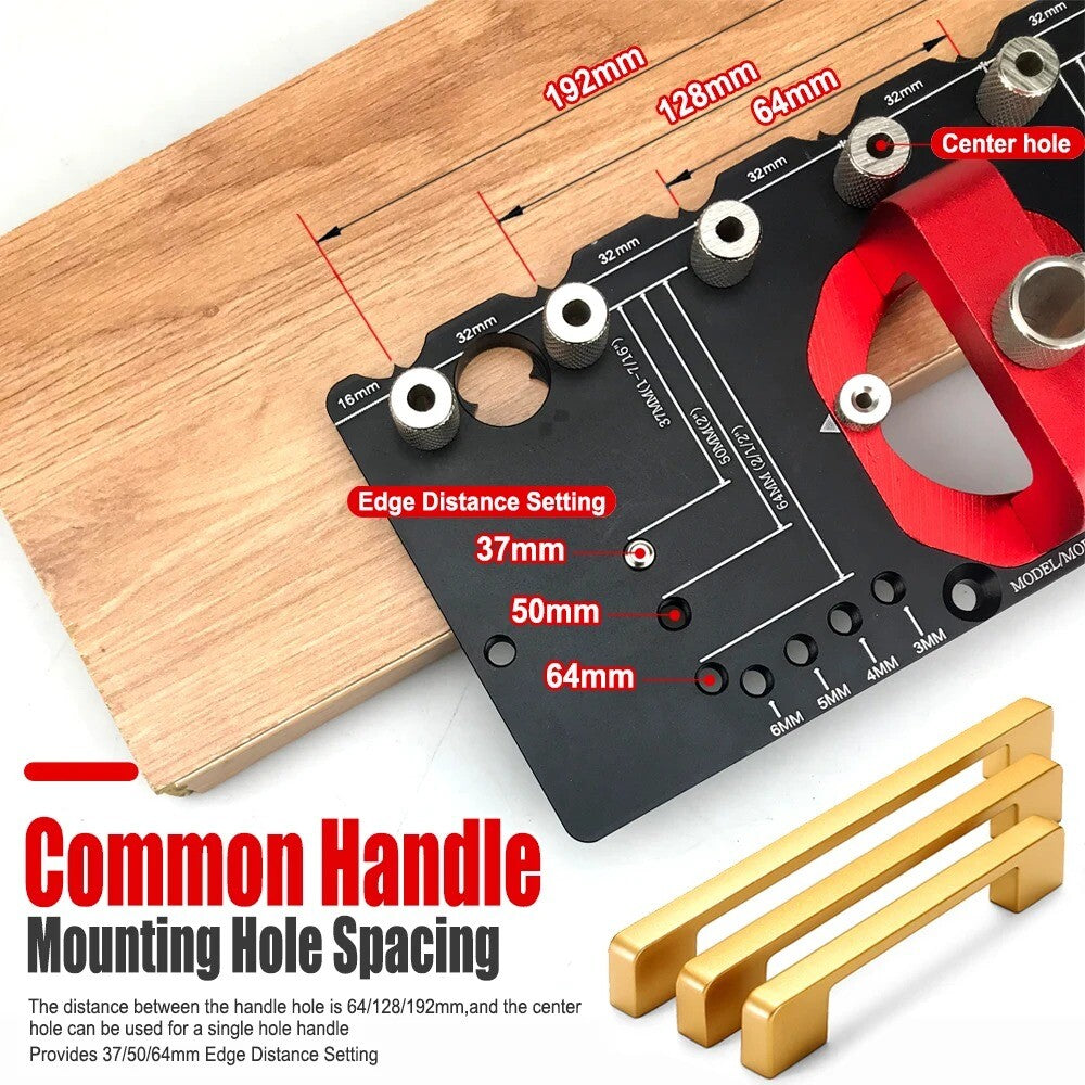 ya 26 35 mm Concealed Hinge with Clamp Aluminum Drill Guide 3-6 mm Hinge Offset