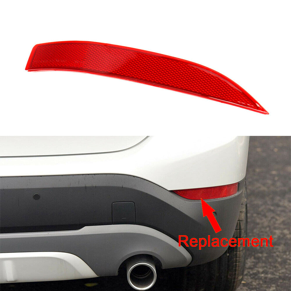 ya 27 6.18 Red Rear Bumper Reflector Lamp Cover Right Side for BMW X1 F48 F49 2014-2017 New