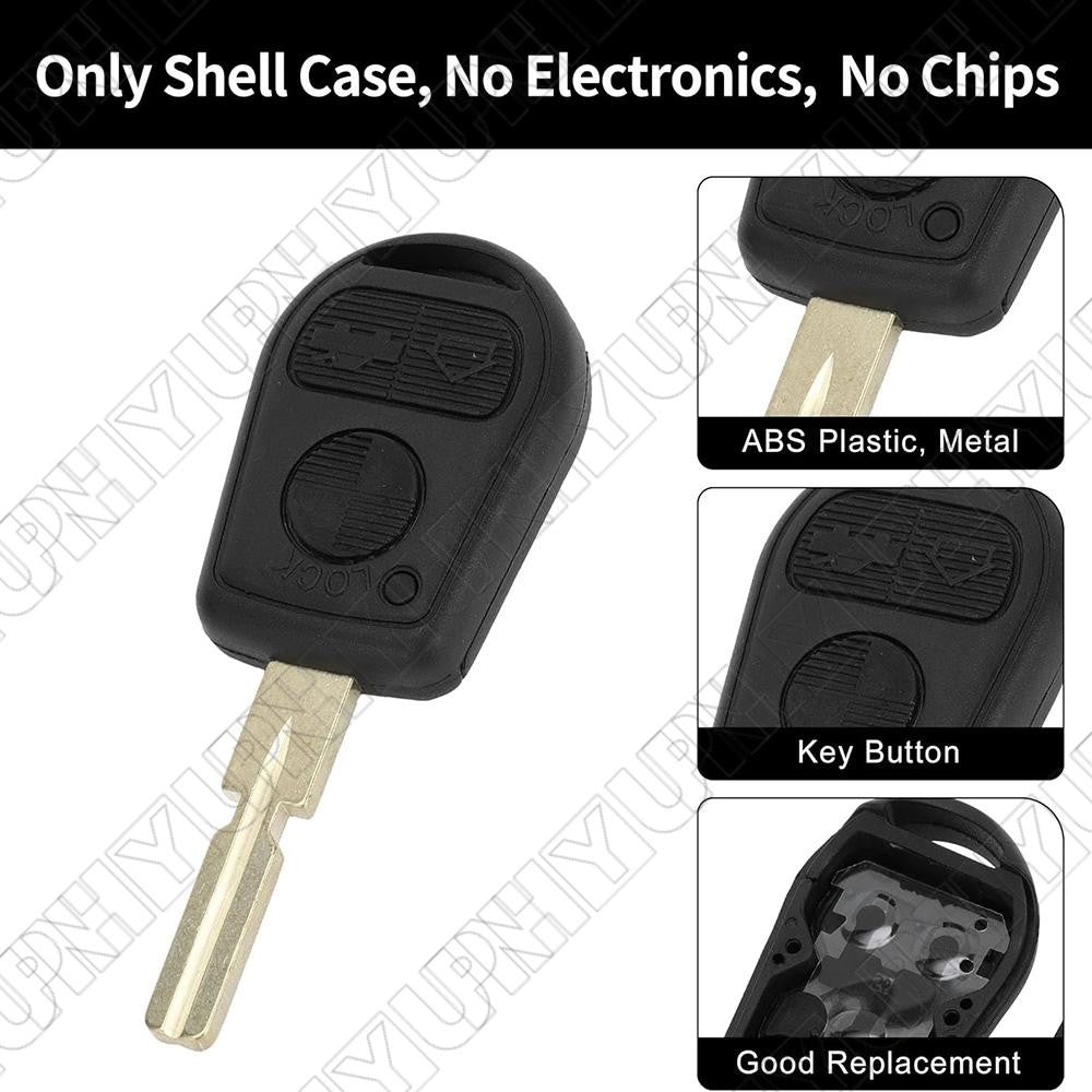 ya 5 8.7 3 Buttons Key Shell Case Housing for BMW 528i 540i 740i 740iL 750iL Z3 HU58