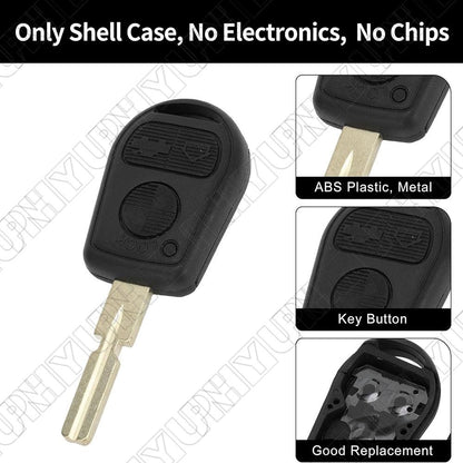 ya 5 8.7 3 Buttons Key Shell Case Housing for BMW 528i 540i 740i 740iL 750iL Z3 HU58