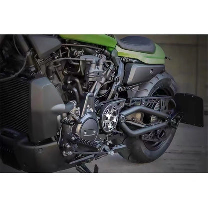 ya 1 8.12.2 baidi Left Sprocket Cover Pulley Cover For Sportster S 1250 RH1250 Nightster 975 RH975