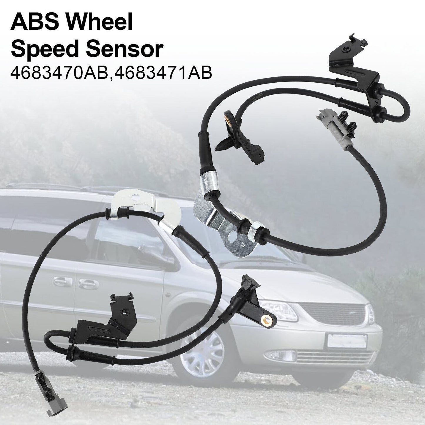 ya 1 8.5.1 2¡ÁABS Wheel Speed Sensor Front Left & Right for Chrysler Grand Voyager 1999-08 d
