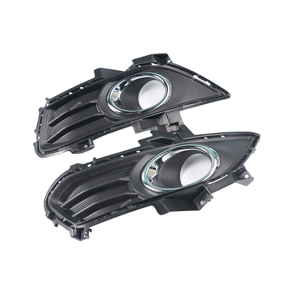 ya 13 5.27.2 Pair Chrome Front Left & Right Bumper Fog Lamp Grille Fits for Ford Fusion 2013-2016