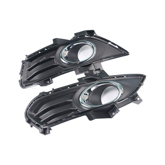 ya 13 5.27.2 Pair Chrome Front Left & Right Bumper Fog Lamp Grille Fits for Ford Fusion 2013-2016