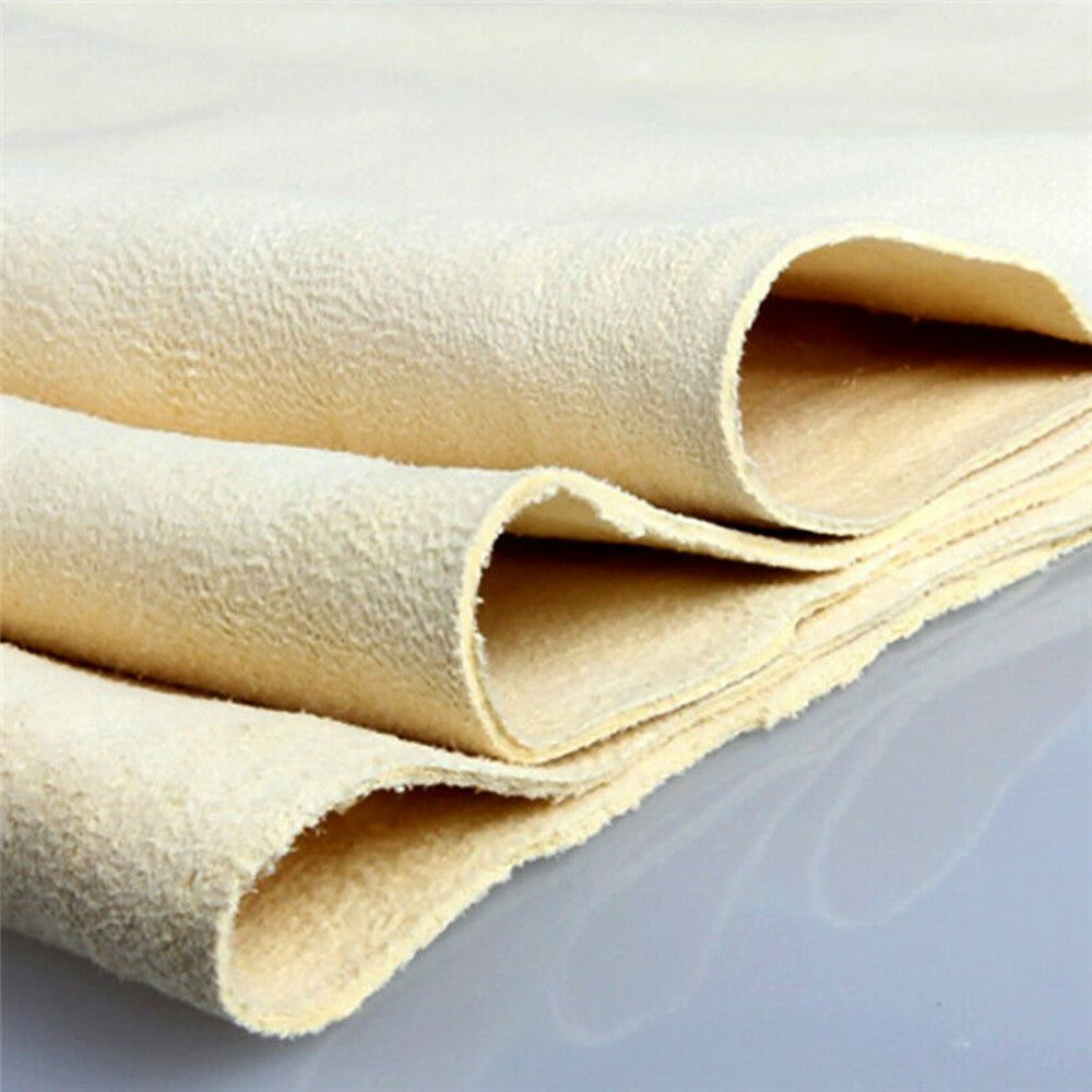 ya 5 8.7 Chamois Leather Cleaning Cloth Car Washing Towel Water Absorbent Rag Tool