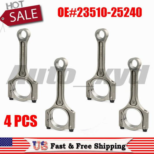 ya 11 6.9 4PCS Connecting Rod 23510-25240 for Kia for Hyundai Sportage Sonata for Tucson 2.4L