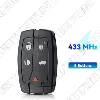 ya 5 8.7 5 Button Car Remote Key Fob 433MHZ Black for Land Rover Freelander 2 2007 - 2015