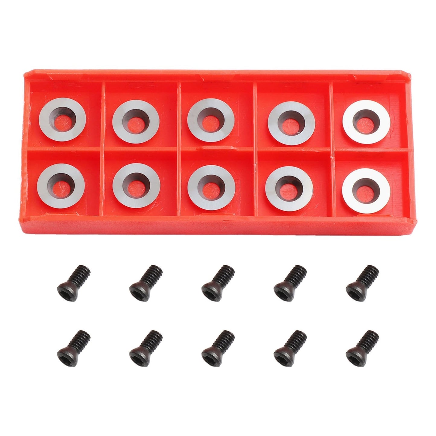 ya 16 Efficient Ci3 Carbide Insert Cutters 10pcs Round 12mm x 2 5mm 30 Degree Tools